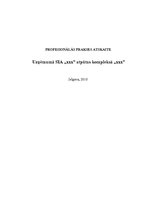 Prakses atskaite 'Profesionālās prakses atskaite', 1.