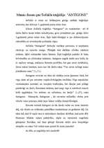 Eseja '"Antigone"', 1.