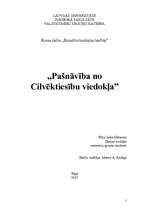 Referāts 'Pašnāvība no cilvēktiesību viedokļa', 1.