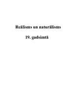 Referāts 'Reālisms un naturālisms 19.gadsimtā', 1.