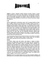 Referāts 'Austria', 1.