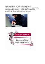 Eseja 'Interneta radītās sekas un draudi', 2.