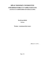 Referāts 'Tūrisms - tautsaimniecības nozare', 1.