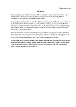 Eseja 'Censorship', 1.