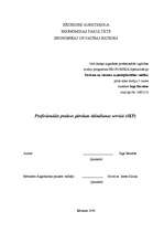 Prakses atskaite 'Profesionālās prakses pārskats ēdināšanas servisā', 1.