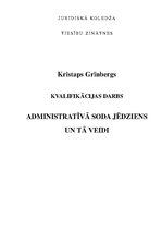 Diplomdarbs 'Administratīvā soda jēdziens un tā veidi', 1.