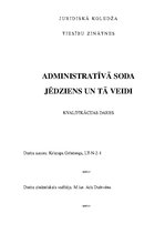 Diplomdarbs 'Administratīvā soda jēdziens un tā veidi', 3.