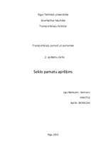 Paraugs 'Seklo pamatu aprēķins', 1.