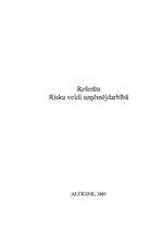 Referāts 'Risku veidi uzņēmējdarbībā', 1.