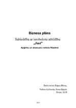 Biznesa plāns 'SIA "Just"', 1.