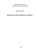 Diplomdarbs 'Motivācijas vides novērtēšana uzņēmumā', 1.