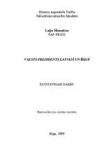 Referāts 'Valsts prezidents Īrijā un Latvijā', 1.