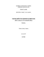 Referāts 'Vienkāršotie kriminālprocesi', 1.