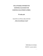 Konspekts 'Masu komunikācijas teorijas - kopsavilkums', 1.