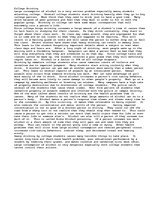 Eseja 'College Drinking', 1.