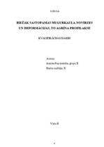 Referāts 'Biežāk sastopamās mugurkaula novirzes un deformācijas, to agrīna profilakse', 2.