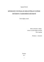 Referāts 'Rēzeknes Centrālās bibliotēkas nozīme mūsdienu Rēzeknes sabiedrībā', 1.