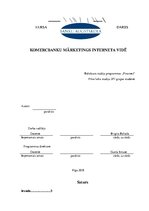 Referāts 'Komercbanku mārketings interneta vidē', 1.