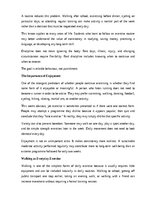 Eseja 'The benefits of daily exercise', 6.