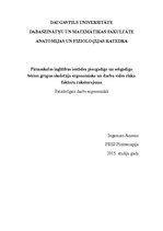 Referāts 'Pirmsskolas izglītības iestādes piecgadīgo un sešgadīgo bērnu grupas skolotāja e', 1.