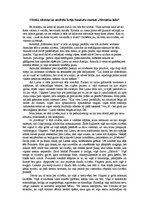 Eseja 'Cilvēki, cilvēciņi un necilvēki brāļu Kaudzīšu romānā "Mērnieku laiki"', 1.