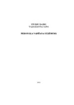 Referāts 'Personāla vadīšanas uzņēmumā', 1.