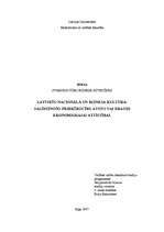 Eseja 'Latviešu nacionālā un biznesa kultūra: salīdzinošo priekšrocību avots vai draudi', 1.
