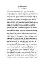 Konspekts 'A.Grīna darba "Dvēseļu putenis" tēlu raksturojums. Pirmā daļa', 1.