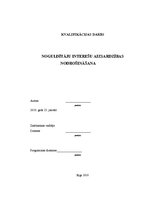 Referāts 'Noguldītāju interešu aizsardzības nodrošināšana', 1.