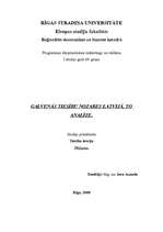 Referāts 'Galvenās tiesību nozares Latvijā, to analīze', 1.