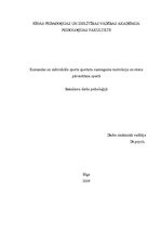 Diplomdarbs 'Komandas un individuālo sportu sportistu sasniegumu motivācija un stresa pārvarē', 1.