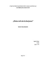 Konspekts 'Dekoratīvais krāsojums', 1.