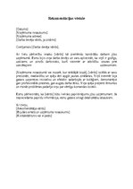 Paraugs 'Rekomendācijas vēstule', 1.