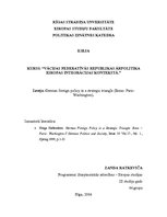 Konspekts 'German Foreign Policy in a Strategic Triangle (Bonn - Paris - Washington)', 1.