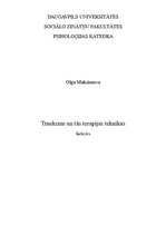 Referāts 'Trauksme un tās terapijas tehnikas', 1.