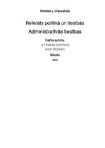 Konspekts 'Administratīvās sistēmas', 1.