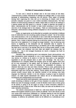 Eseja 'The Role of Communication in Business', 1.