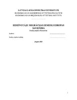 Referāts 'Iedzīvotāju migrācijas iemesli Eiropas Savienībā', 1.