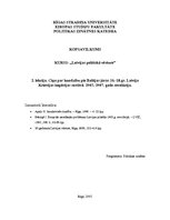 Konspekts 'Cīņa par kundzību pie Baltijas jūras 16.-18.gadsimtā. Latvija Krievijas impērija', 1.