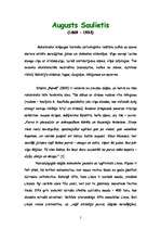 Eseja 'Augusts Saulietis - stāsta "Purvā" satura izklāsts, analīze, tēlu raksturojums', 2.