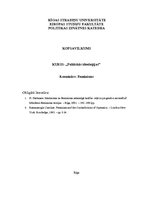 Konspekts 'Feminisms', 1.