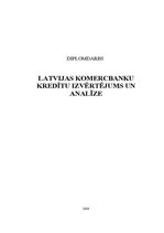 Diplomdarbs 'Latvijas komercbanku kredītu izvērtējums un analīze', 1.