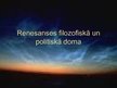 Referāts 'Renesanses filosofiskā un politiskā doma', 3.