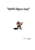 Konspekts 'Iepazīsim Jelgavas vēsturi', 1.