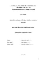 Diplomdarbs 'Uzņēmējdarbības attīstības iespējas Bauskas reģionā', 1.