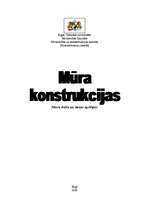 Konspekts 'Mūra sienas un staba aprēķins', 1.