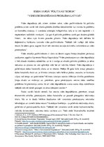 Eseja 'Vides degradēšanās problēma Latvijā', 1.