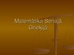 Prezentācija 'Matemātika Senajā Grieķijā', 1.