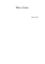 Referāts 'Māras Zālītes dzejoļu analīze', 1.