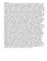 Eseja 'Alcoholism', 1.